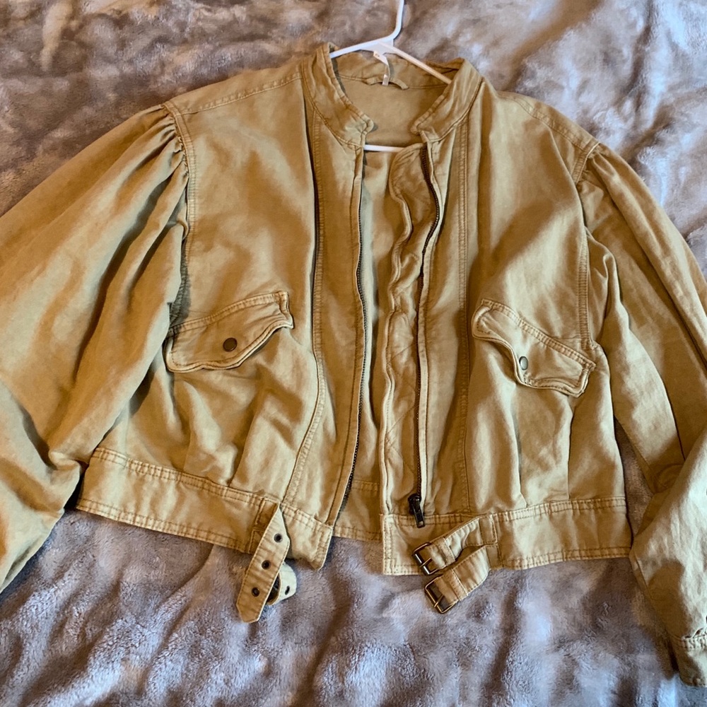 Free People Size Medium burnt yellow jacket